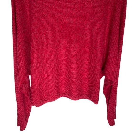 A. Byer Women’s XL Ribbed Knit Long Sleeve Red Stretch Pullover Casual Fall Top - Picture 10 of 10